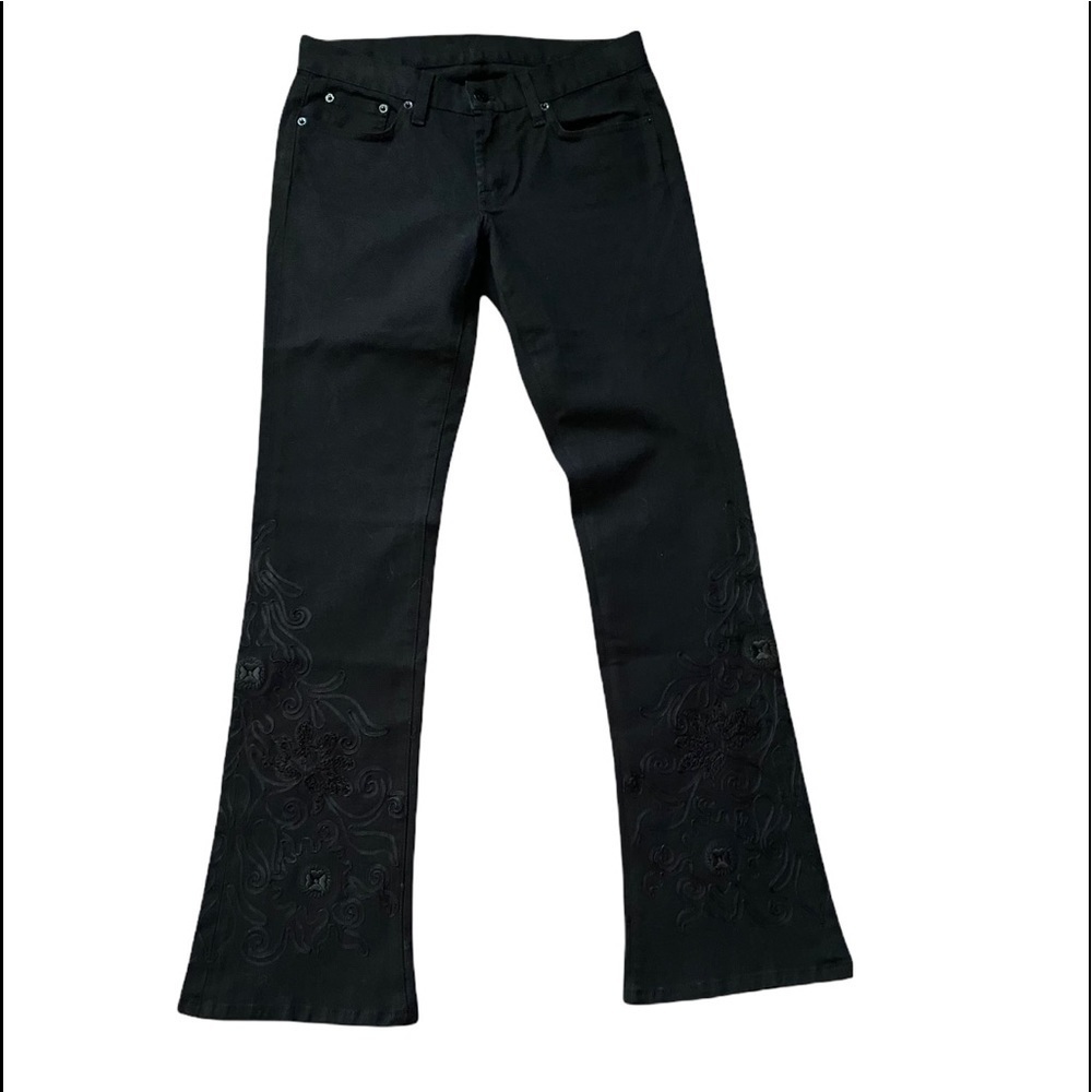 Ralph Lauren Black Label Embroidered bootcut jeans SZ 30